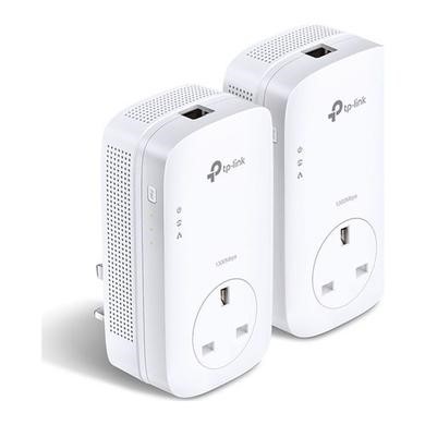 TP-Link AV1200 1.3Gbps Passthrough Powerline Starter Kit - 2 Pack